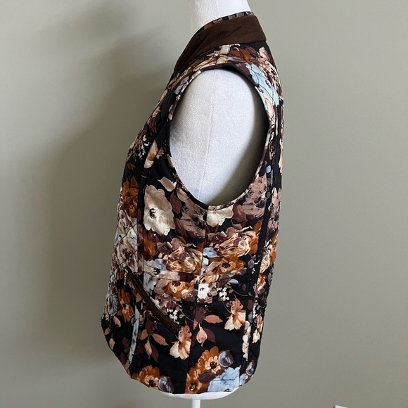 Tyler Boe Floral Quilted Vest Size Small - Picture 4 of 9